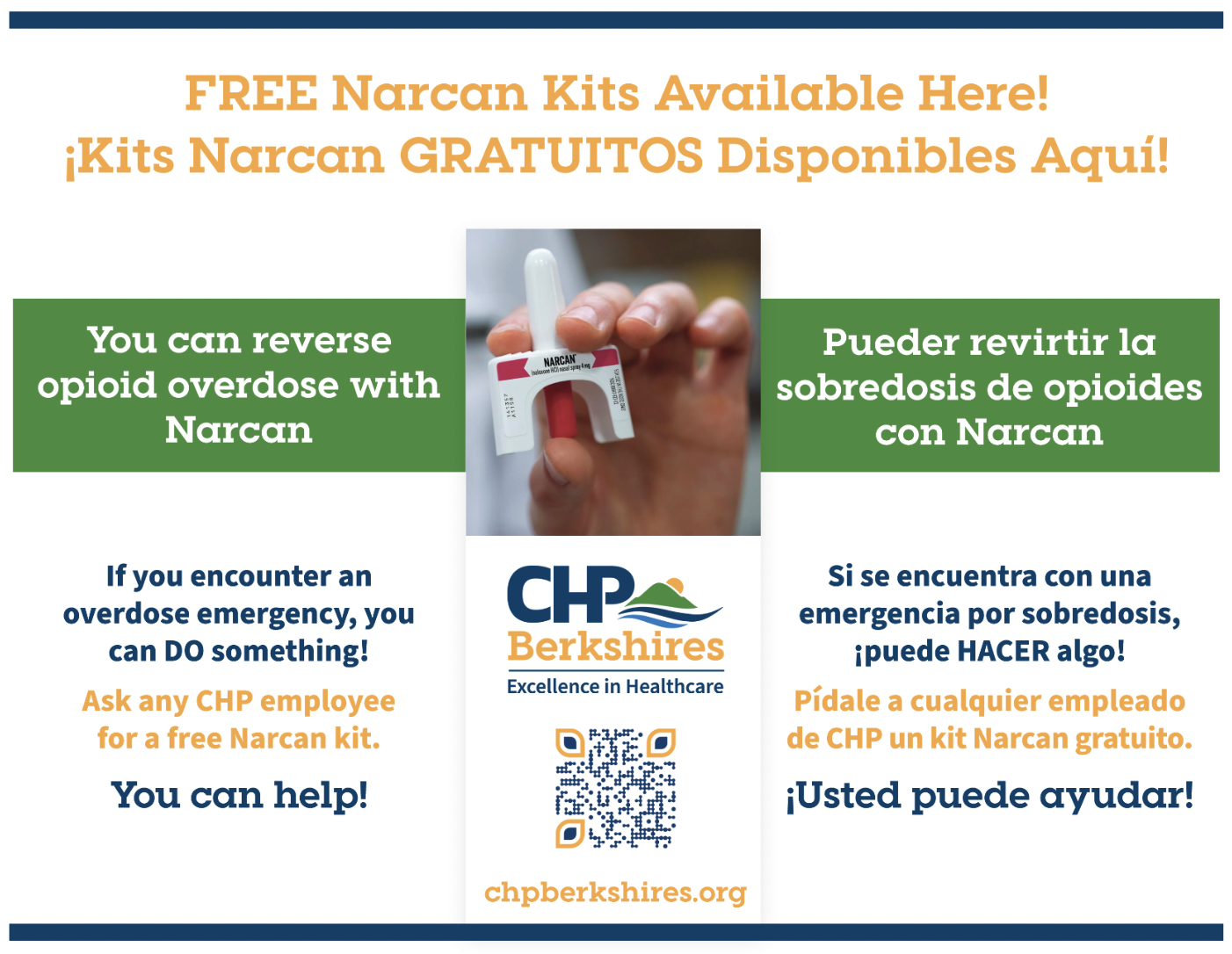 Narcan flyer at CHP