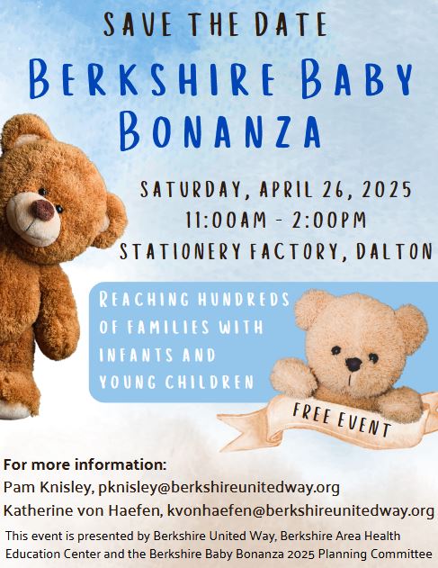 flyer for Berkshire Baby Bonanza