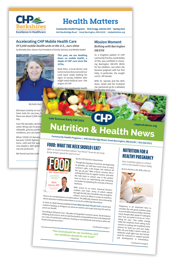 Subscribe to CHP's newsletters