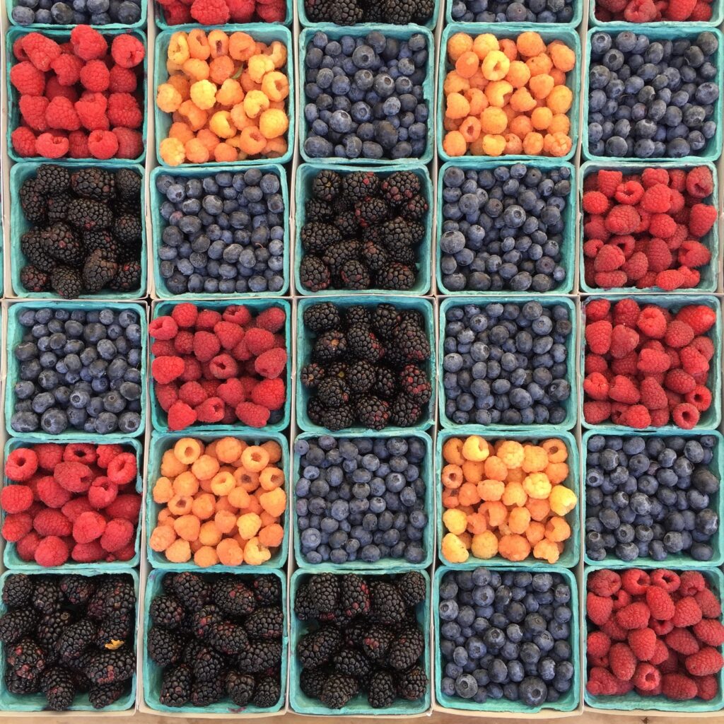 Farmer's market berries